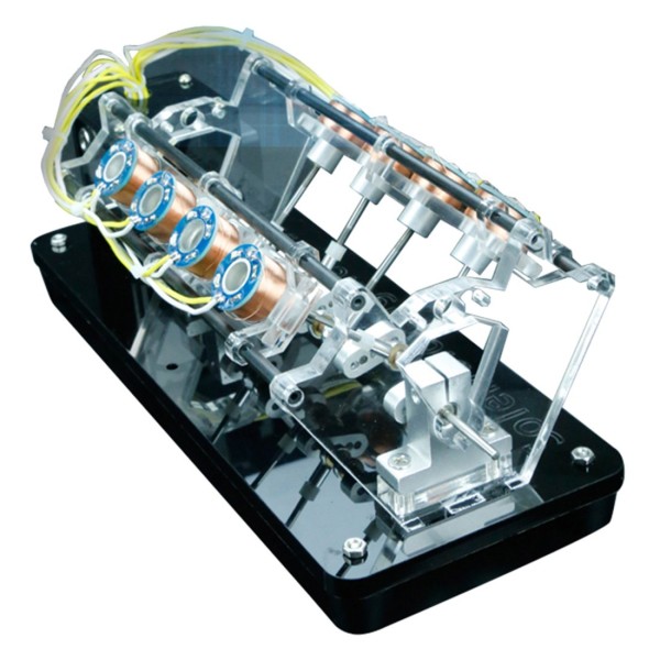 V8 Electromagnetic 8-Coil Engine Model V8 Electromagnetic 8-Coil Engine Model