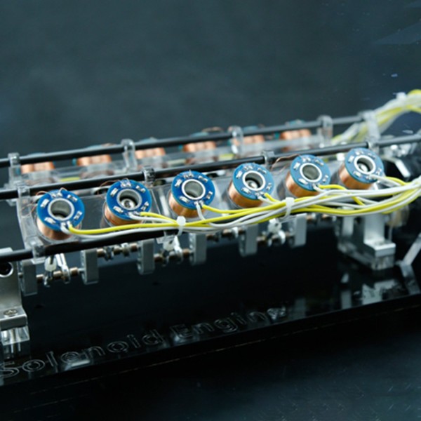 V8 Electromagnetic 8-Coil Engine Model V8 Electromagnetic 8-Coil Engine Model