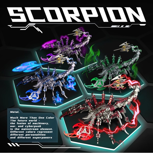 Metal Scorpion King Mechanical Model Kit 220+PCS Metal Scorpion King Mechanical Model Kit 220+PCS