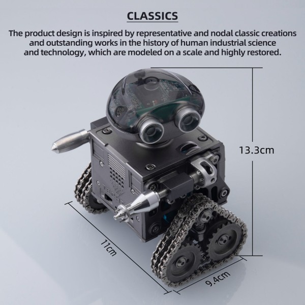 TECHING DM518 Tracked Robot Assembly Kit 160PCS TECHING DM518 Tracked Robot Assembly Kit 160PCS