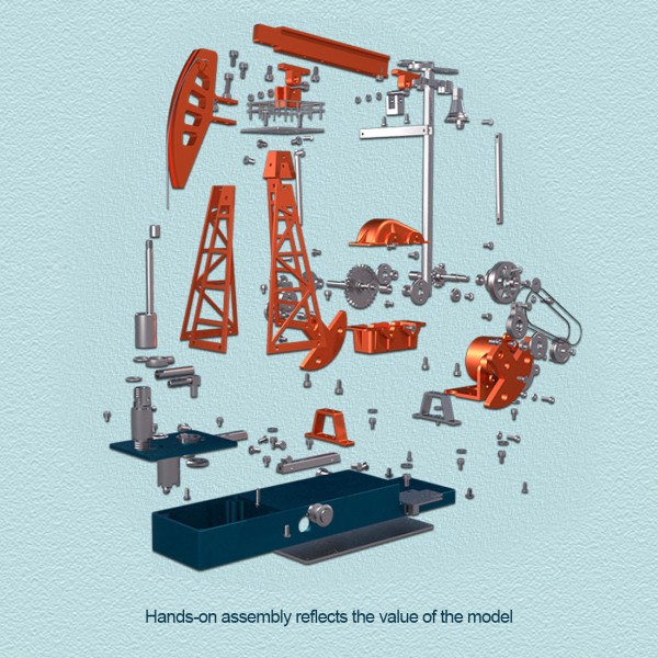 TECHING DM601 Working Pumpjack Model Kit 219PCS