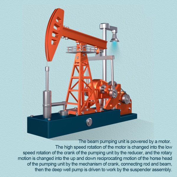 TECHING DM601 Working Pumpjack Model Kit 219PCS