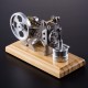 Vacuum Flame-Licker Engine Model with Wood Base