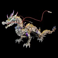 Cyberpunk Mechanical Dragon Metal Model Kit 2030+PCS