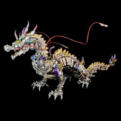 Cyberpunk Mechanical Dragon Metal Model Kit 2030+PCS