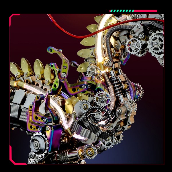 Cyberpunk Mechanical Dragon Metal Model Kit 2030+PCS