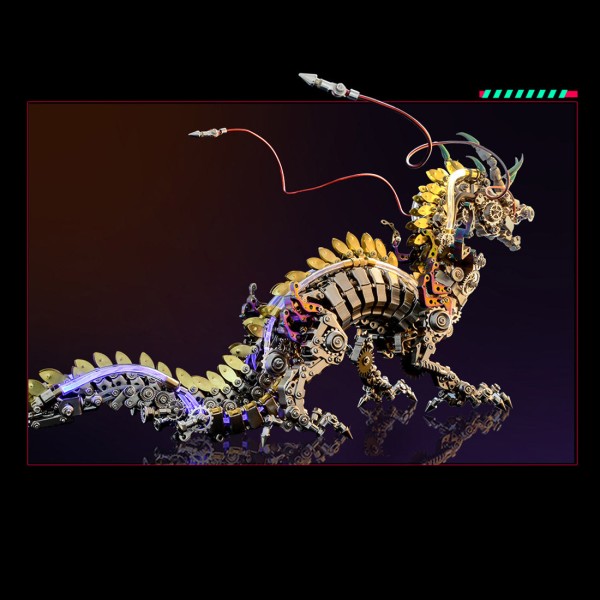 Cyberpunk Mechanical Dragon Metal Model Kit 2030+PCS