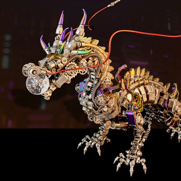 Cyberpunk Mechanical Dragon Metal Model Kit 2030+PCS