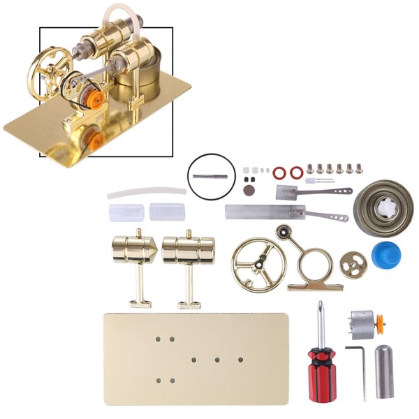 DIY Stirling Engine Generator Kit with LED