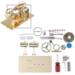 DIY Stirling Engine Generator Kit with LED