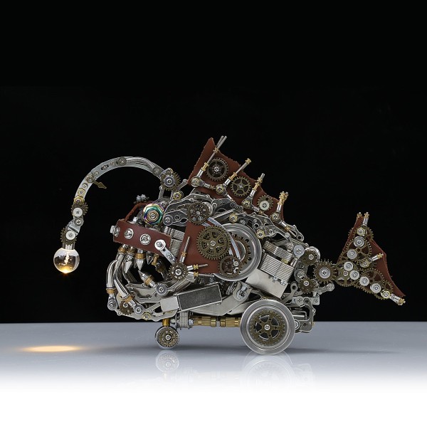 Steampunk Anglerfish Mechanical Model Kit 700+PCS