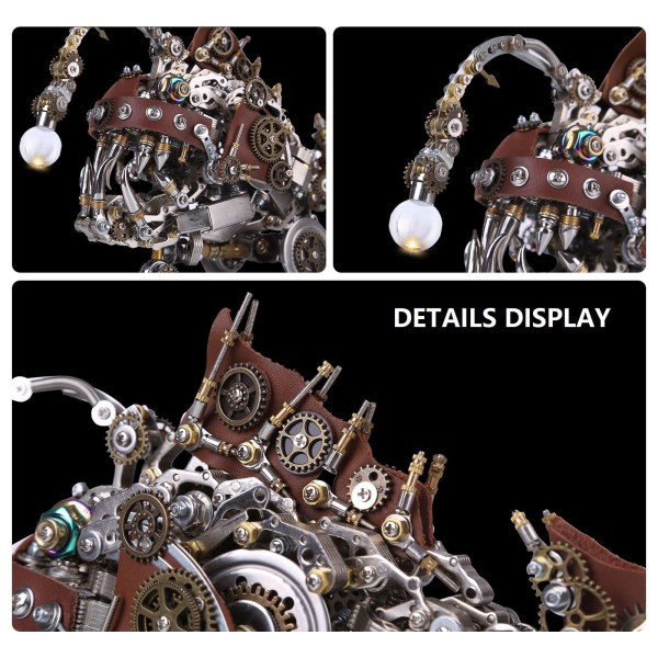 Steampunk Anglerfish Mechanical Model Kit 700+PCS