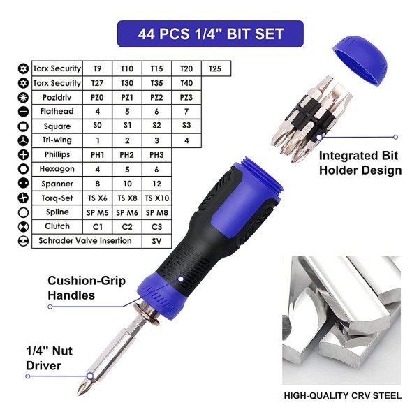 120-Piece Model Building Screwdriver & Repair Tool Set