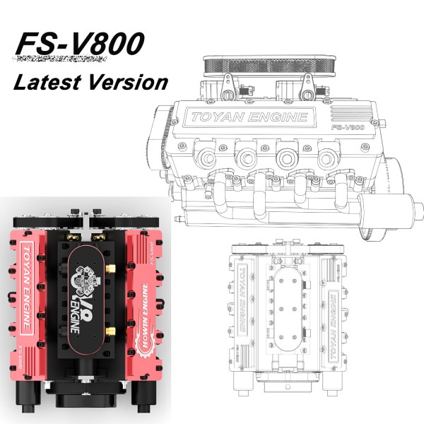 TOYAN / HOWIN FS-V800 V8 Start, Ignition & Cooling Kit TOYAN / HOWIN FS-V800 V8 Start, Ignition & Cooling Kit