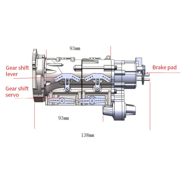 CISON V8 6-Speed Transmission & Transfer Case