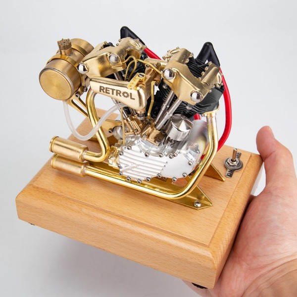 RETROL R29 4.2cc Knucklehead V-Twin Engine Model