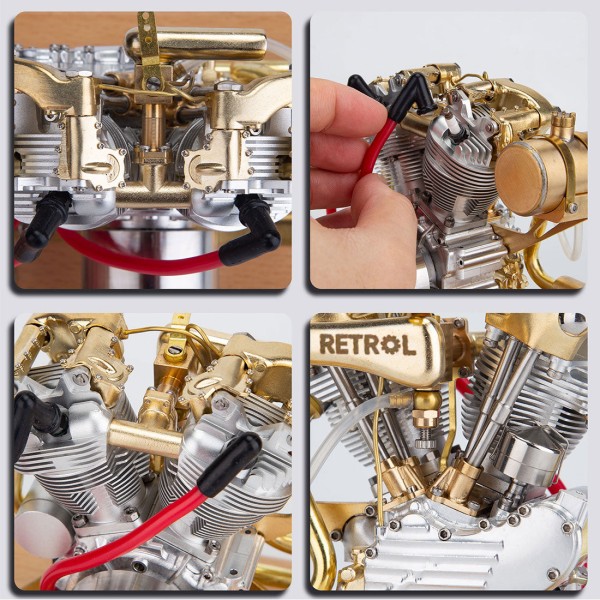 RETROL R29 4.2cc Knucklehead V-Twin Engine Model