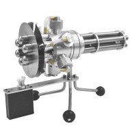 Six-Cylinder Gatling-Style Stirling Engine Model