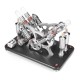 V4 Four-Cylinder Stirling Engine Generator Model