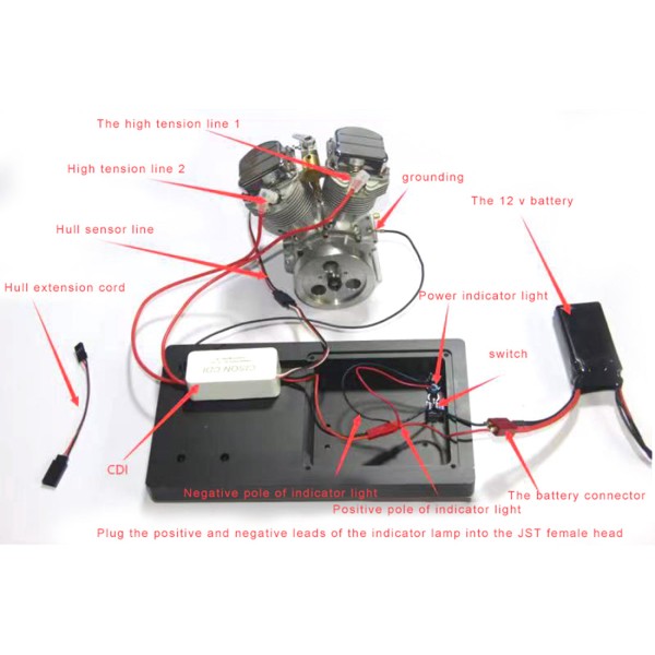 CISON FG-VT9 9cc Air-Cooled V-Twin Gasoline Engine
