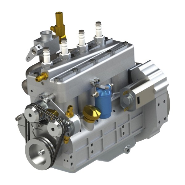 CISON FL4-175 17.5cc Flathead Inline-4 Engine Model