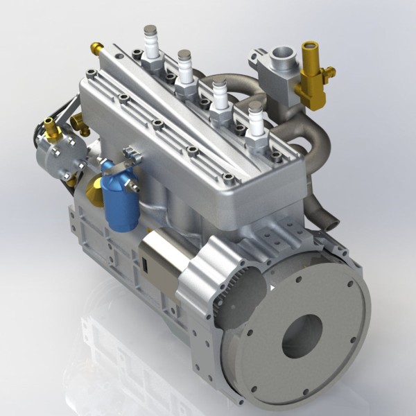 CISON FL4-175 17.5cc Flathead Inline-4 Engine Model