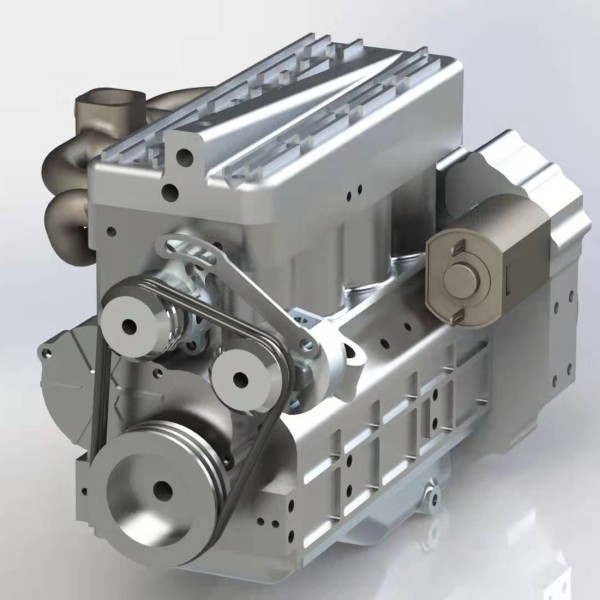 CISON FL4-175 17.5cc Flathead Inline-4 Engine Model