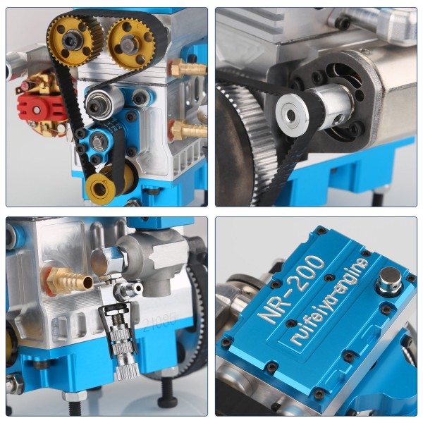 NR-200 8.6cc Water-Cooled Inline-2 Nitro Engine Model
