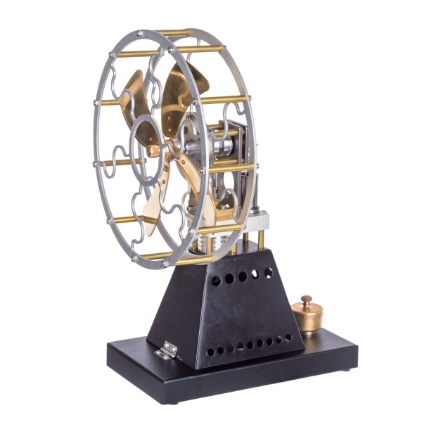 ENJOMOR Heat-Powered 4-Blade Stirling Stove Fan Model