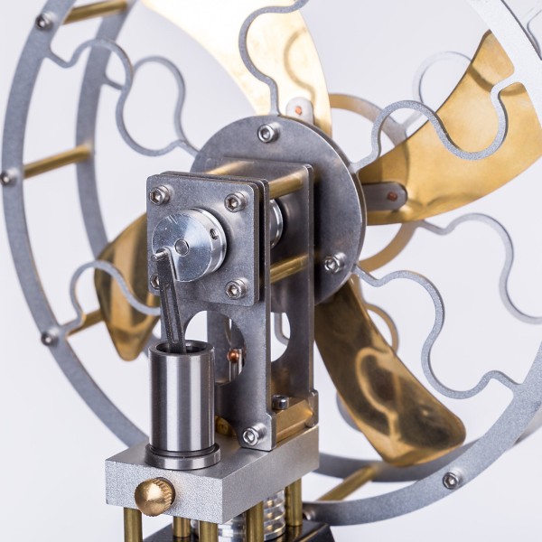 ENJOMOR Heat-Powered 4-Blade Stirling Stove Fan Model