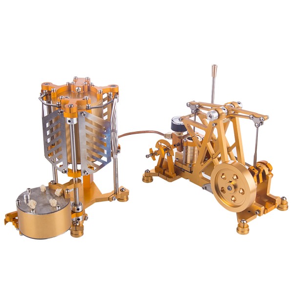 ENJOMOR Watt-Style Steam Pump Engine with Boiler