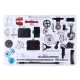 TECHING Classic Car Engine & Chassis Assembly Kit 310+PCS