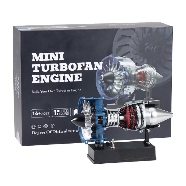TECHING DM122 1:14 Mini Turbofan Engine Kit 170+PCS