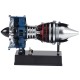 TECHING DM122 1:14 Mini Turbofan Engine Kit 170+PCS