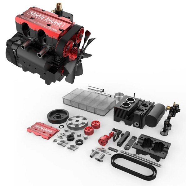 SEMTO / TOYAN FS-L200AC 7cc Inline-2 Nitro Engine Kit