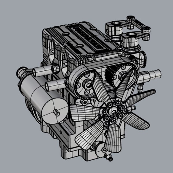 SEMTO / TOYAN FS-L200AC 7cc Inline-2 Nitro Engine Kit