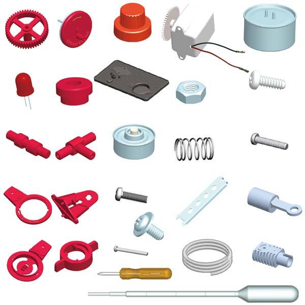 V-Twin Steam Engine Science Experiment Kit 43PCS