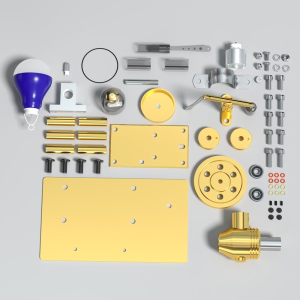 ENJOMOR Balance-Beam Stirling Generator Kit