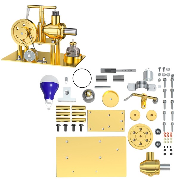 ENJOMOR Balance-Beam Stirling Generator Kit