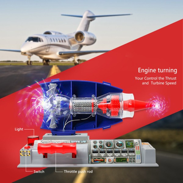 Smithsonian Jet Works Transparent Turbofan Science Kit
