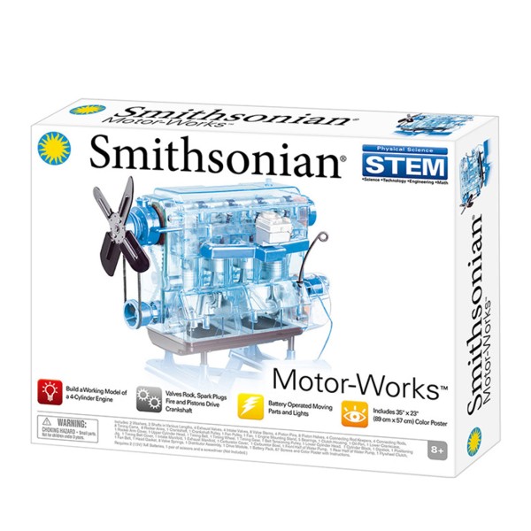 Smithsonian Motor Works Transparent 4-Cylinder Engine Kit