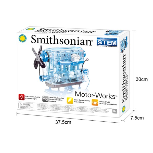 Smithsonian Motor Works Transparent 4-Cylinder Engine Kit
