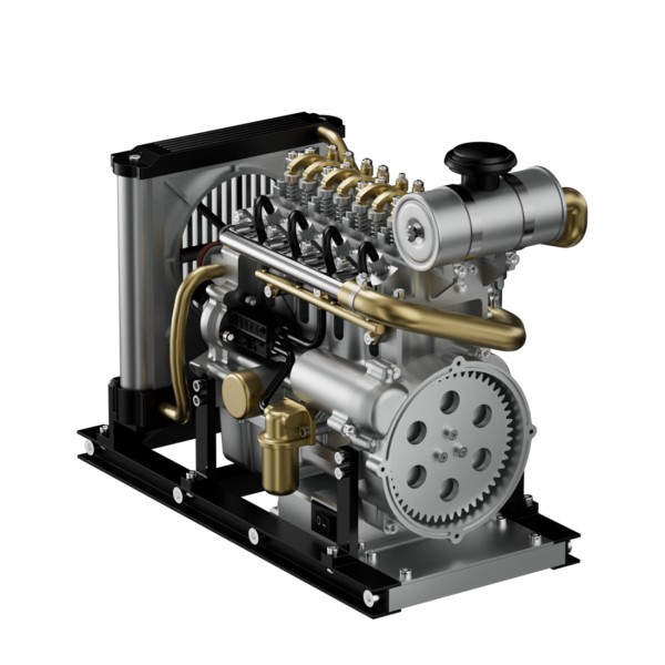 TECHING DM115 1:10 L4 Diesel Engine Model Kit 300+PCS
