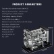 TECHING DM115 1:10 L4 Diesel Engine Model Kit 300+PCS