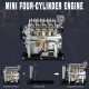 TECHING DM115 1:10 L4 Diesel Engine Model Kit 300+PCS