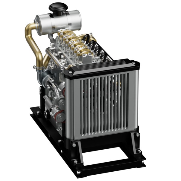 TECHING DM115 1:10 L4 Diesel Engine Model Kit 300+PCS