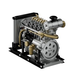 TECHING DM115 1:10 L4 Diesel Engine Model Kit 300+PCS