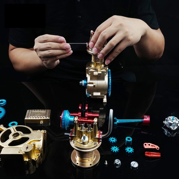 DM17-S-T Single-Cylinder Engine Assembly Kit 130PCS DM17-S-T Single-Cylinder Engine Assembly Kit 130PCS