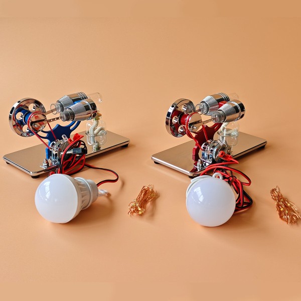ENJOMOR Gamma Stirling Generator with LED Set ENJOMOR Gamma Stirling Generator with LED Set