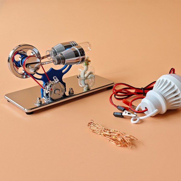 ENJOMOR Gamma Stirling Generator with LED Set ENJOMOR Gamma Stirling Generator with LED Set